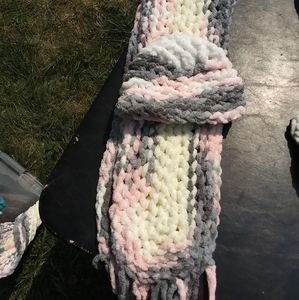 Scarf and baby hat